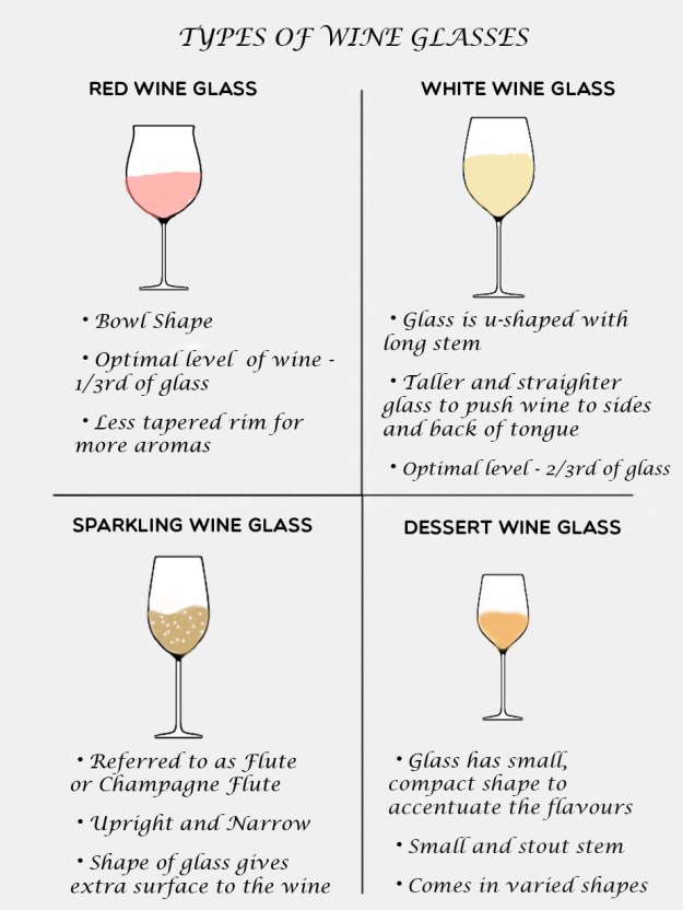 Types of Wine Glasses (Infographic) for Beginners